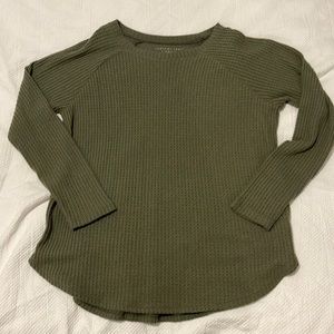 American Eagle soft and sexy plush waffle shirt women size med